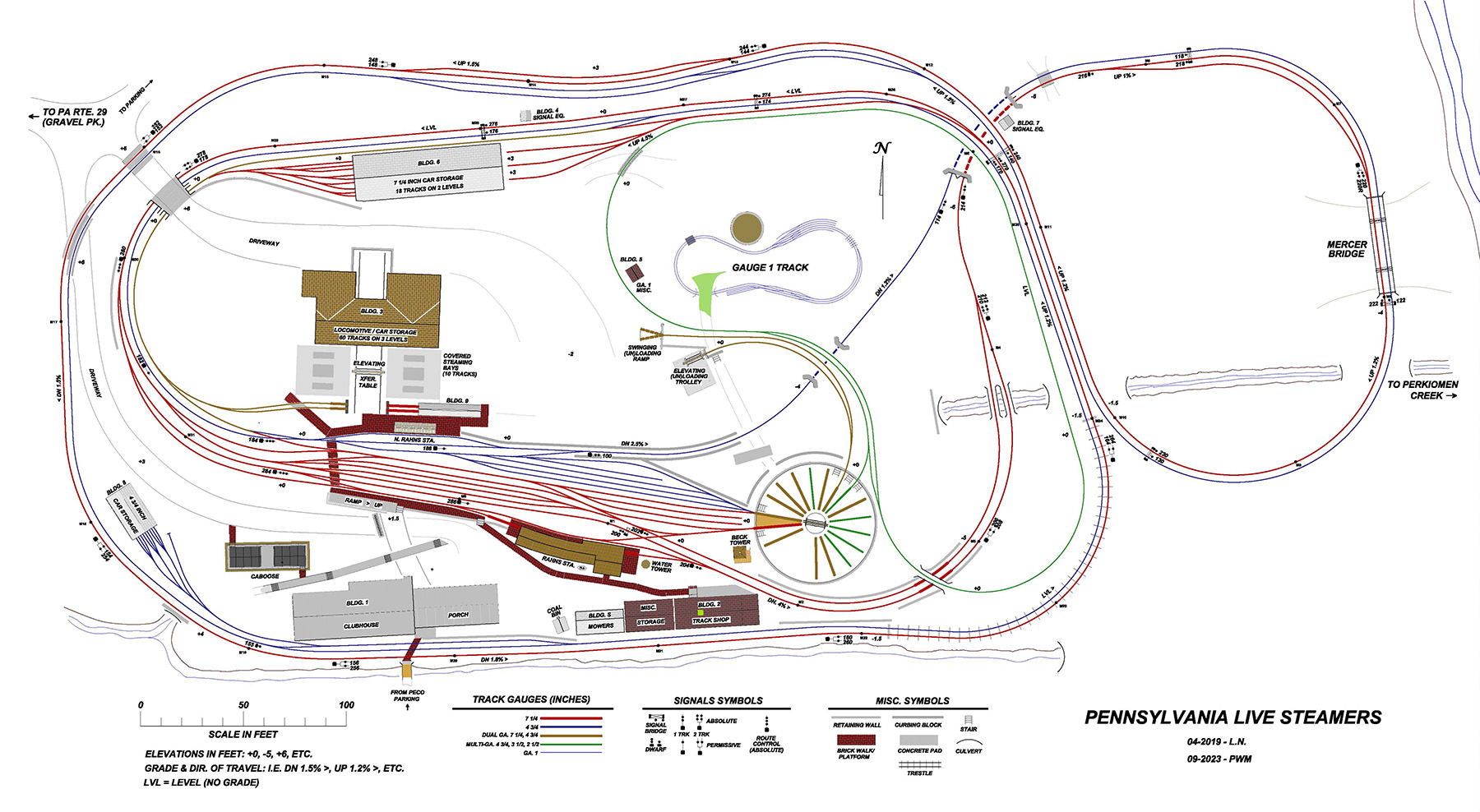 PLS track layout as of September 2023