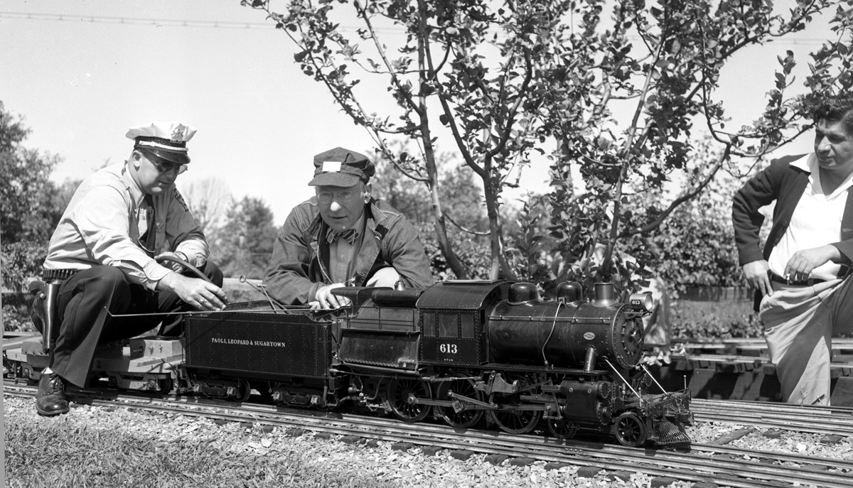 Black & white photo from the Paoli, Leopard, and Sugartown railrosd