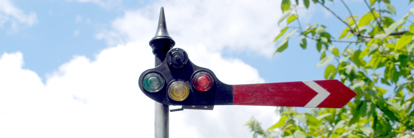 photo of semaphore in down position